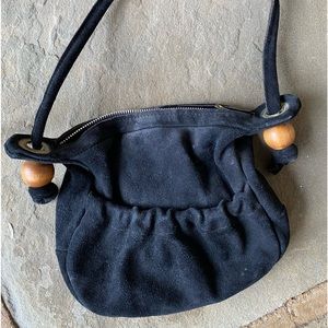 Vintage Vic-Lee Black Suede Bag